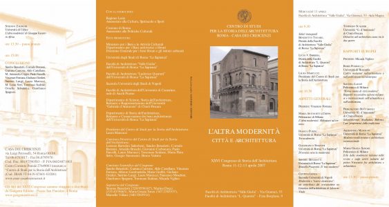 Pieghevole convegno Nuova Modernità